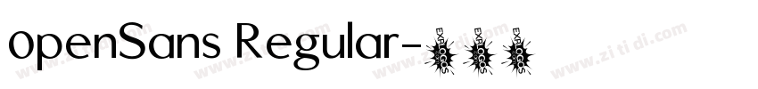0penSans Regular字体转换